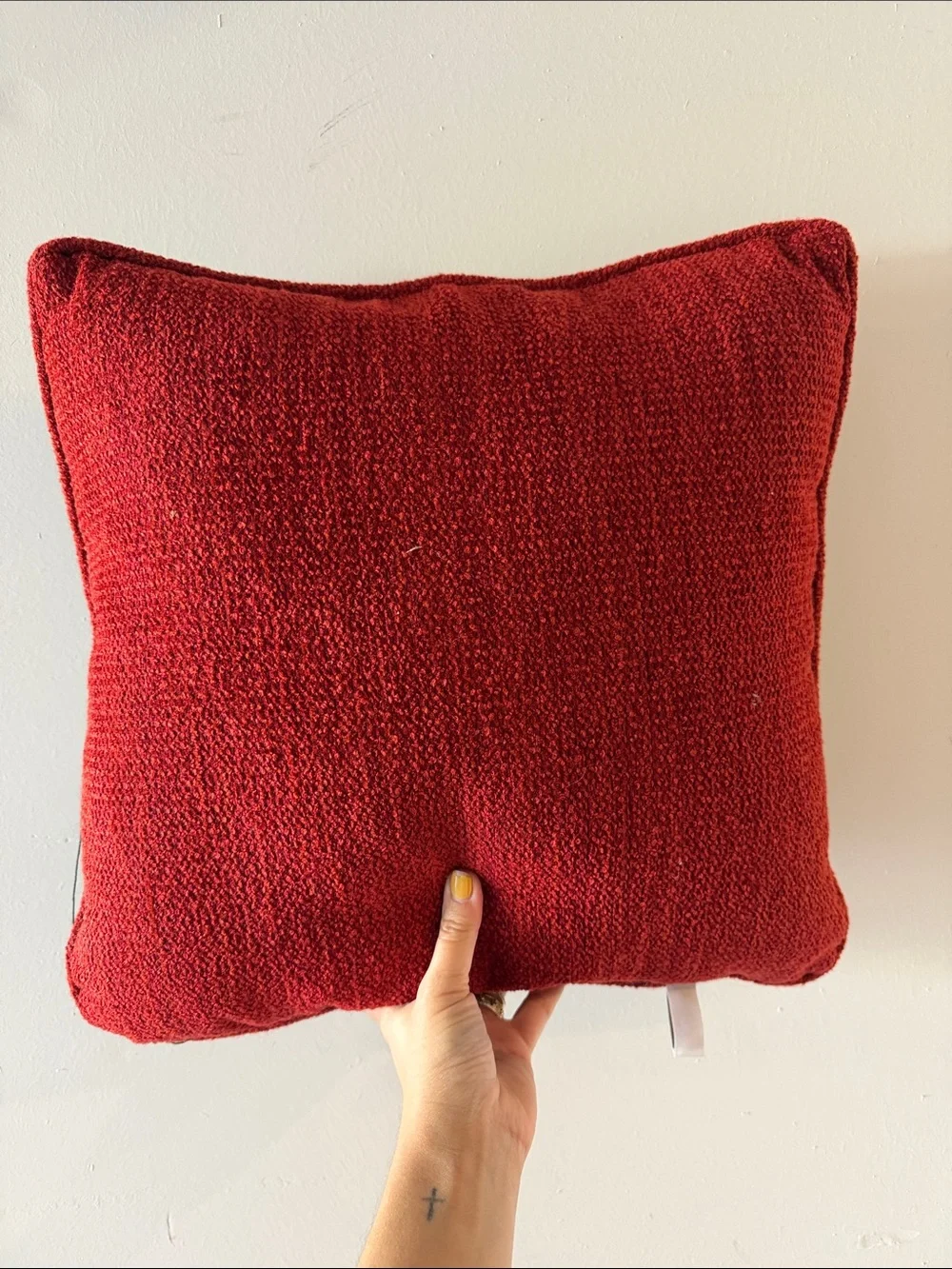 Vintage Holiday Siamese Cat Decorative Pillow - Red & Green
